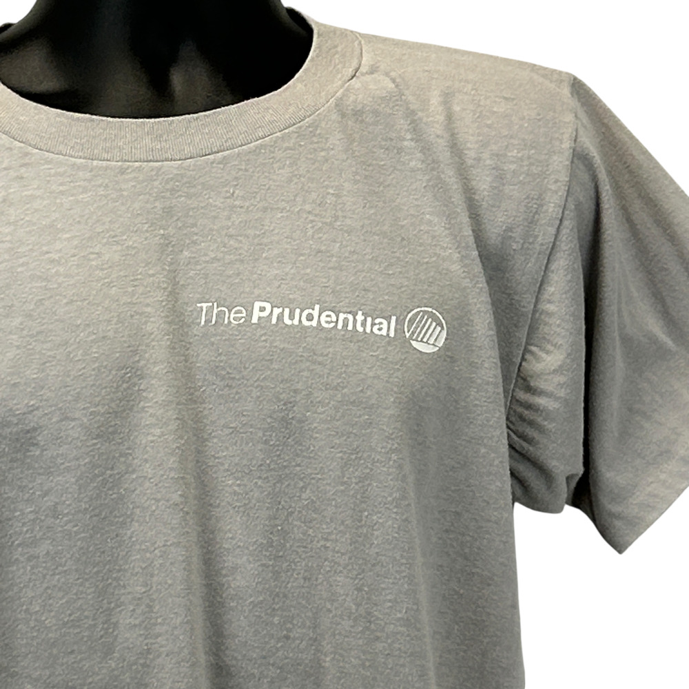 Vintage 80s The Prudential Financial Services T Shirt Unisex L Large Gray Logo